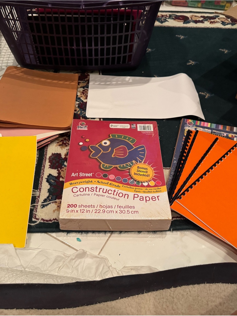 Construction Paper Pack - Pink